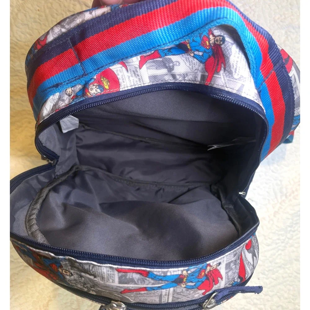 Pottery Barn Kids Mackenzie Superman Comic Backpack NO MONOGRAM NWOT